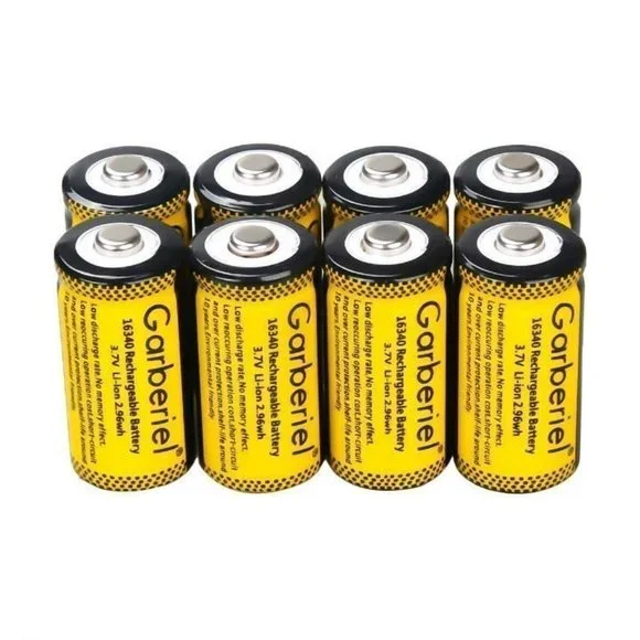 NEW 16 x Rechargeable CR123A Batteries & Charger For Arlo Security Cameras 16340